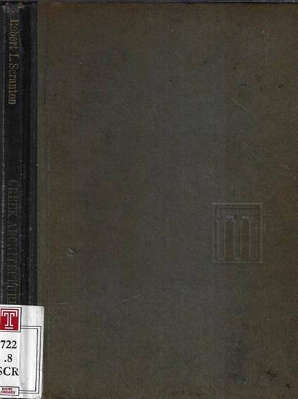 Greek architecture - Robert L. Scranton - copertina