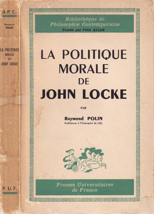La politique morale de John Locke - copertina