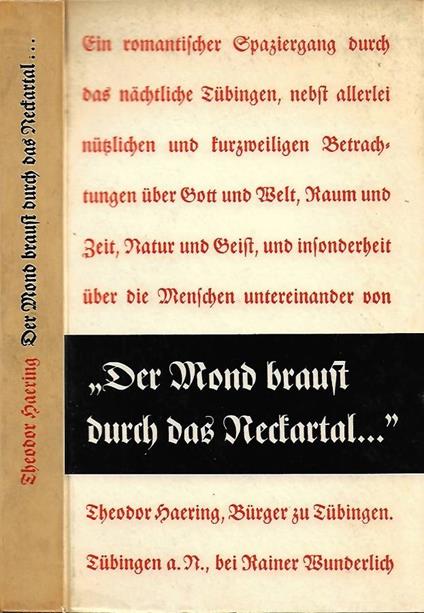 Der Mond braust durch das Neckartal - copertina