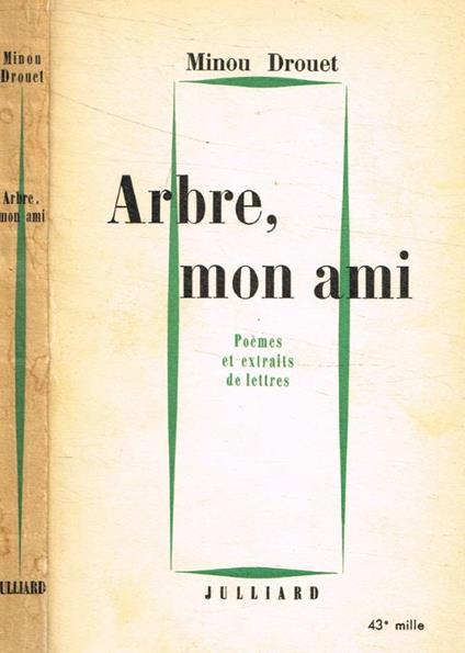 Arbre, mon ami - Minou Drouet - copertina