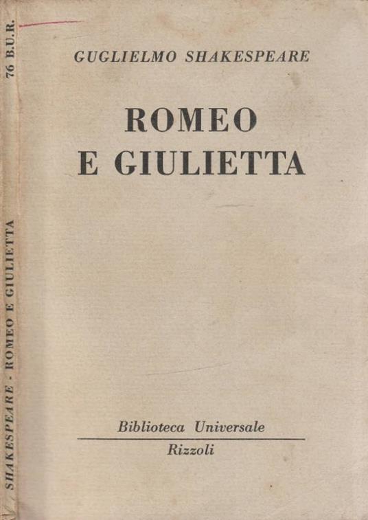 Romeo e Giulietta - William Shakespeare - copertina