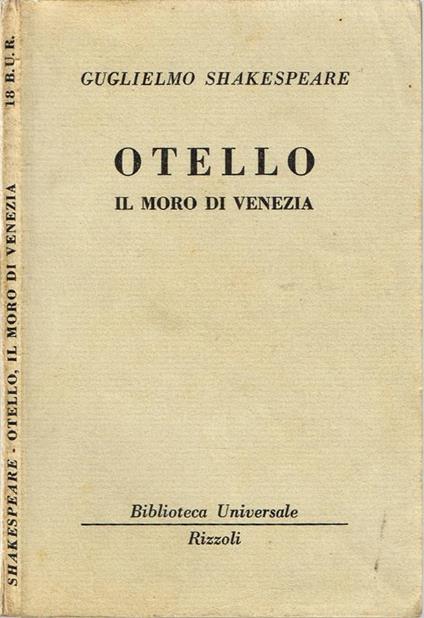 Otello - William Shakespeare - copertina