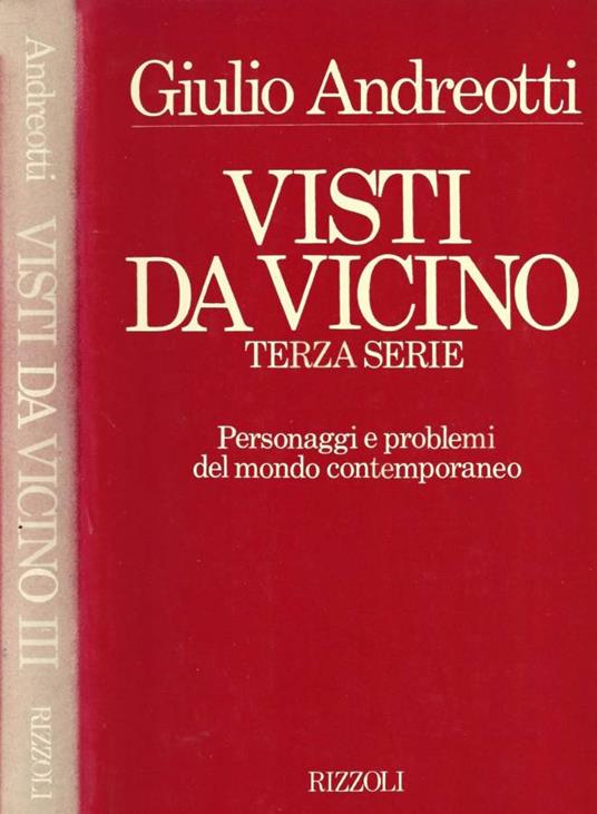 Visti da vicino. Terza serie - Giulio Andreotti - copertina