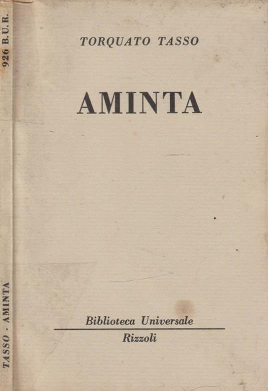 Aminta - Torquato Tasso - copertina