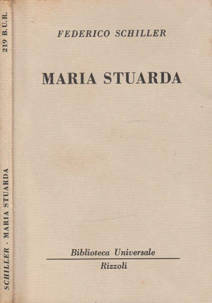 Maria Stuarda - Friedrich Schiller - copertina
