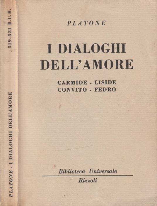 I dialoghi dell'amore - Platone - copertina