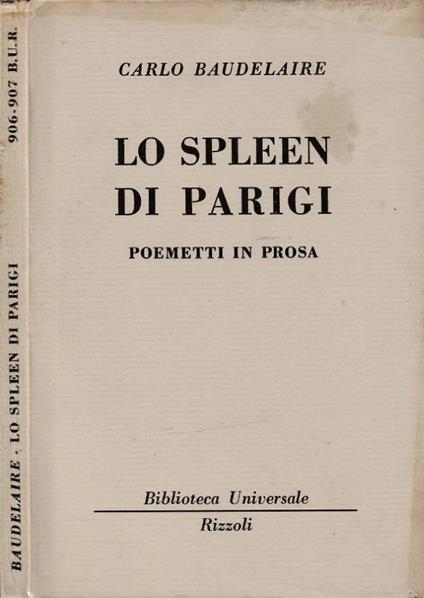 Lo spleen di Parigi - copertina