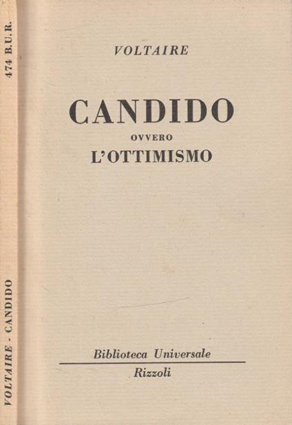 Candido - Voltaire - copertina
