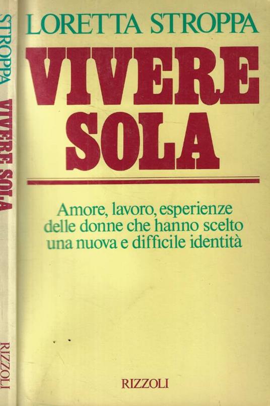 Vivere sola - Loretta Stroppa - copertina