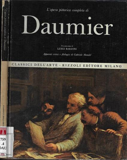 L' opera pittorica completa di Daumier - copertina