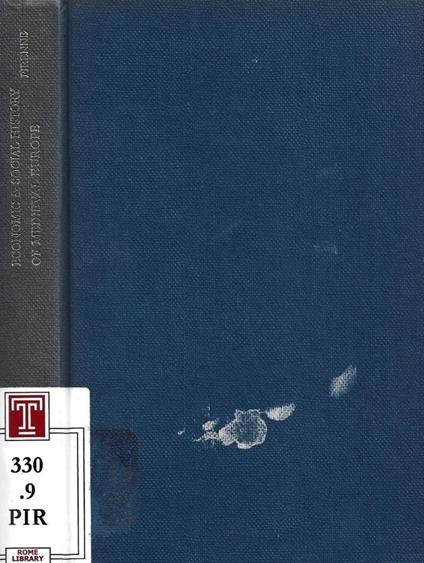 Economic and Social History of Medieval Europe - Henri Pirenne - copertina