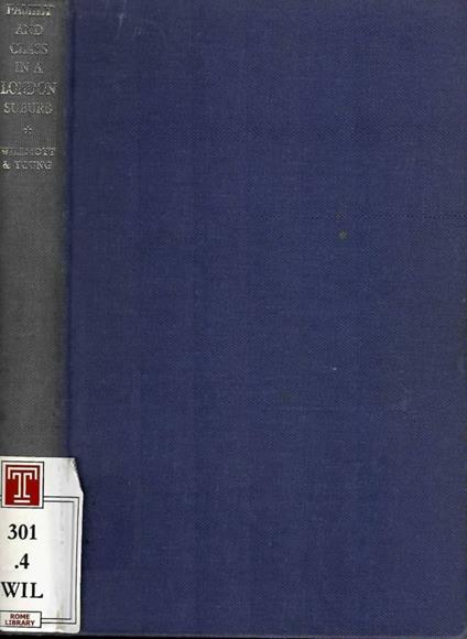 Family and class in a London suburb - copertina