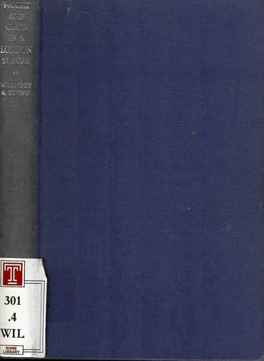 Family and class in a London suburb - copertina