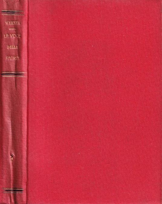 La voce della patria - E. Werner - copertina