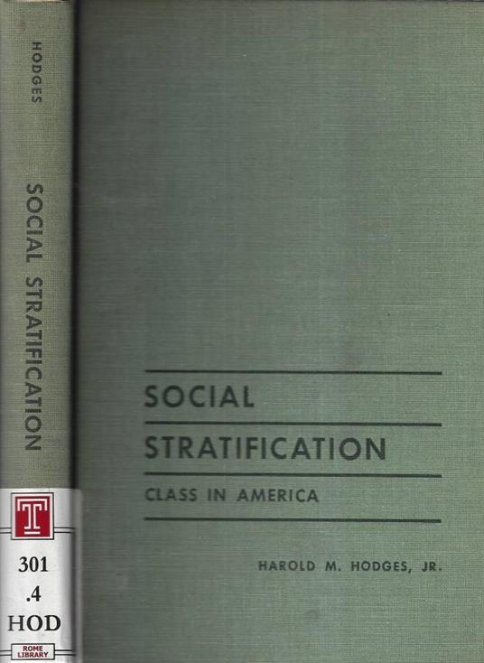 Social stratification - copertina