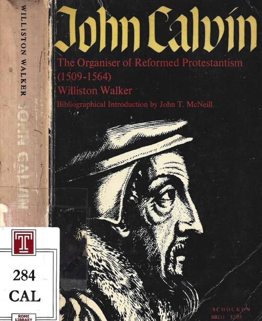 John Calvin - Williston Walker - copertina