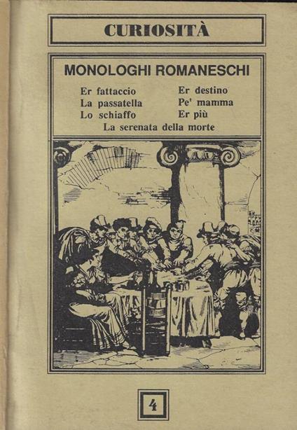 Monologhi romaneschi - copertina