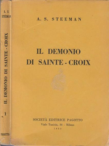 Il demonio di Sainte-Croix - copertina