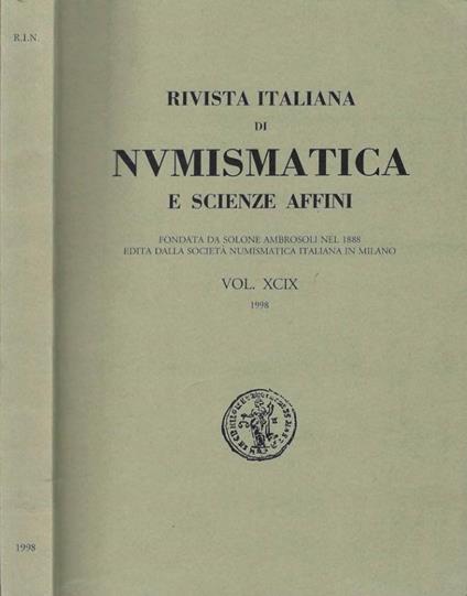 Rivista italiana di numismatica e scienze affini - copertina