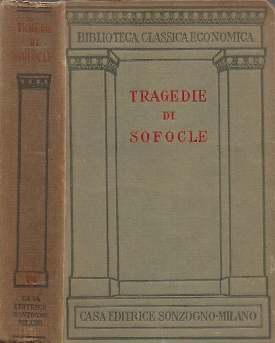 Tragedie - Sofocle - copertina