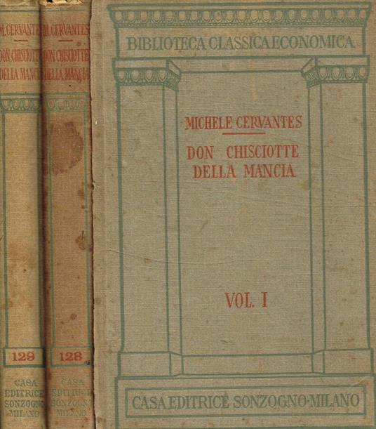 L' ingegnoso Idalgo Don Chisciotte della Mancia con Sancio Pancia suo scudiero. 2Voll - Miguel de Cervantes - copertina