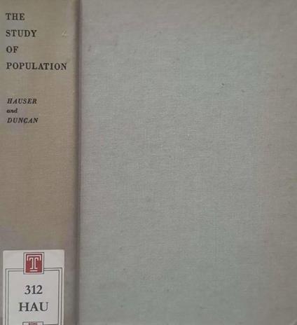 The Study of Population - copertina
