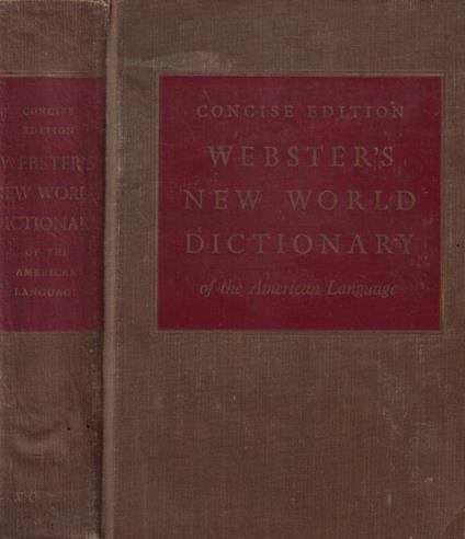 Webster's new world dictionary - copertina
