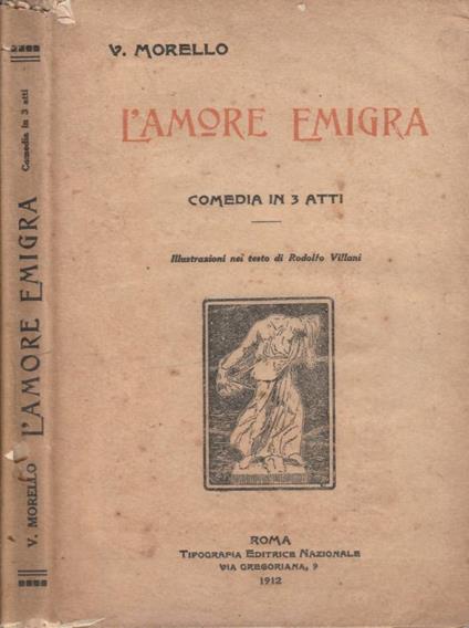 L' amore emigra (Autografo) - Vincenzo Morello - copertina