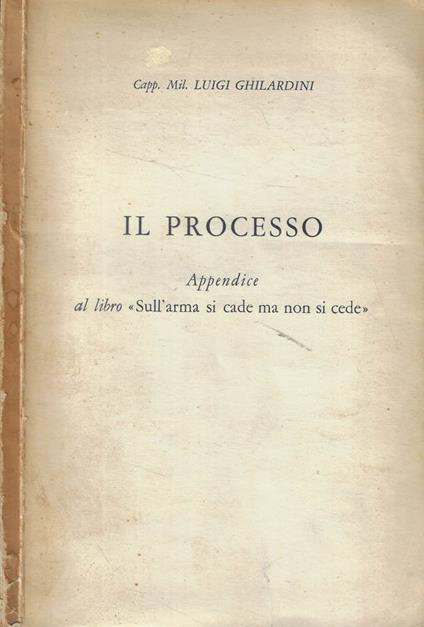 Il processo - copertina