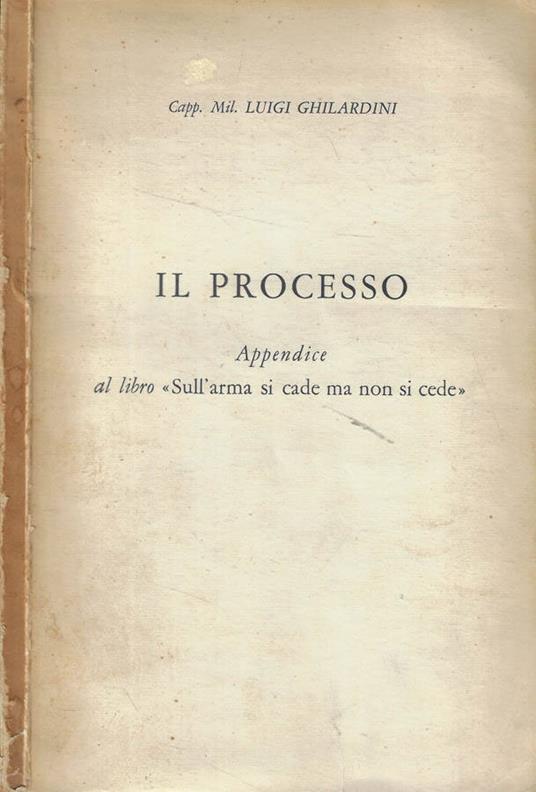 Il processo - copertina