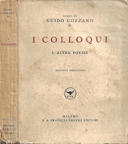 I Colloqui e altre poesie - Guido Gozzano - copertina