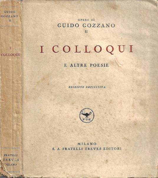 I Colloqui e altre poesie - Guido Gozzano - copertina