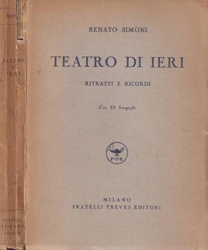 Teatro di ieri - Renato Simoni - copertina