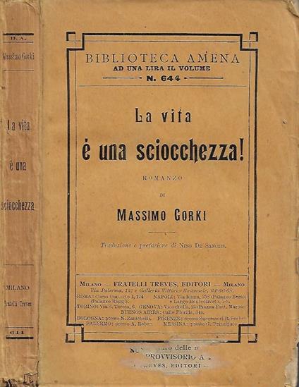 La vita è una sciocchezza! - Maksim Gorkij - copertina