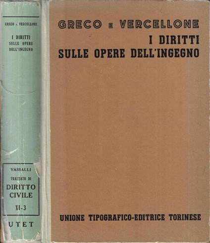 I diritti sulle opere dell' ingegno - copertina