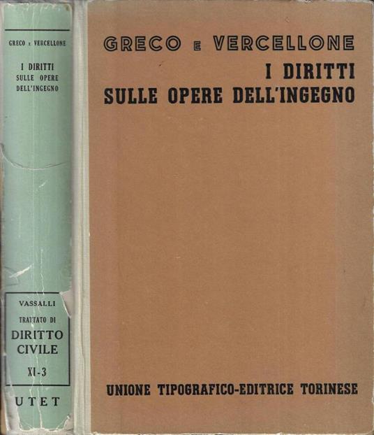 I diritti sulle opere dell' ingegno - copertina