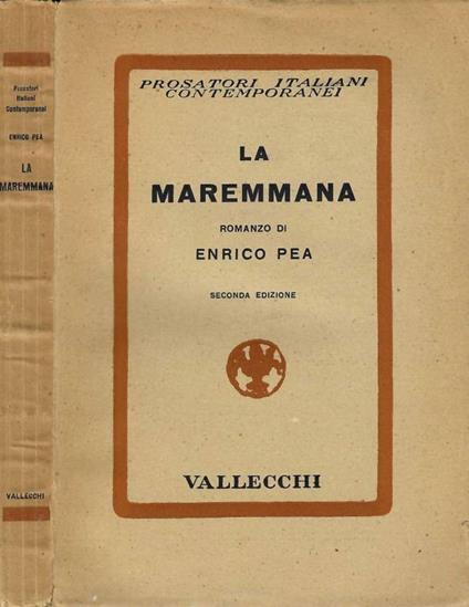 La maremmana - Enrico Pea - copertina