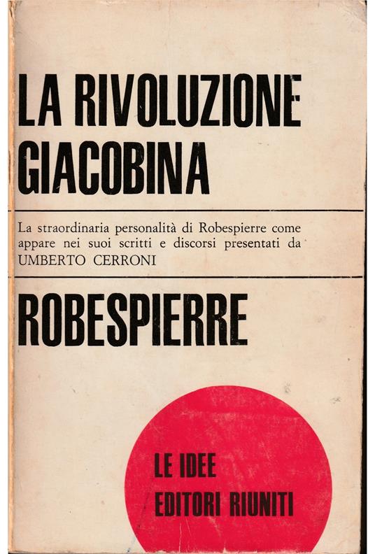 rivoluzione giacobina - Maximilien Robespierre - copertina