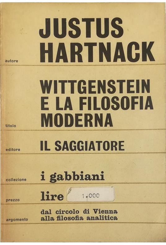 Wittgenstein e la filosofia moderna - copertina