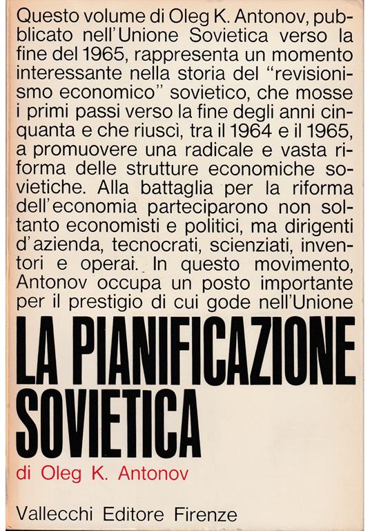 pianificazione sovietica - copertina