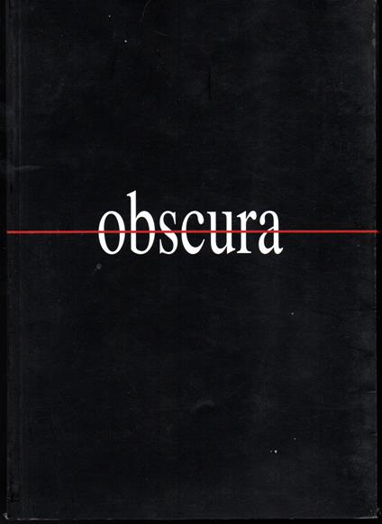 Obscura da un'idea di Claudio Abate Roma, febbraio-aprile 2005 - copertina