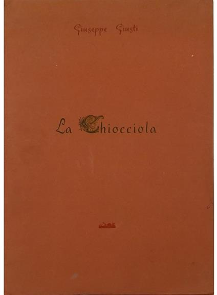 Chiocciola - Giuseppe Giusti - copertina