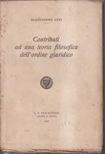 Contributi ad una teoria filosofica dell'ordine giuridico