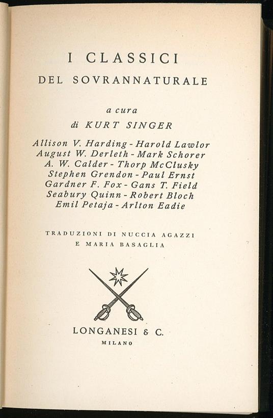 I classici del sovrannaturale - copertina