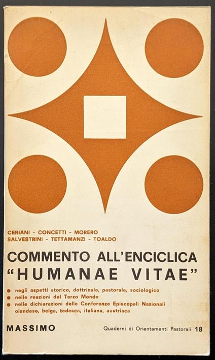 Commento all'enciclica Humanae Vitae - Autori Vari - copertina