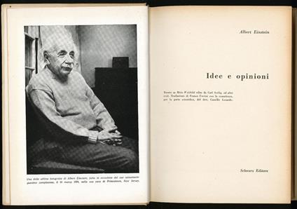 Idee e opinioni - Feinstein - copertina