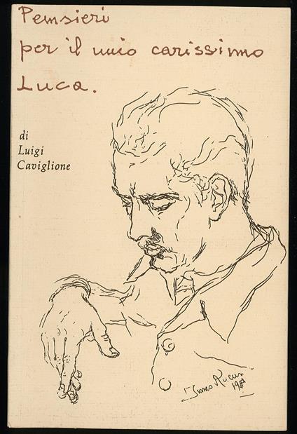 Pensieri per il mio carissimo Luca - Luigi Castiglione - copertina