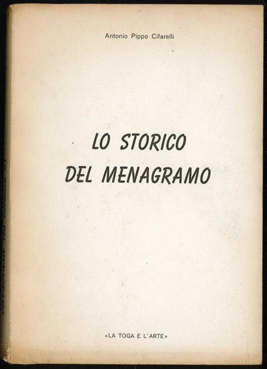 Lo storico del menagramo - copertina