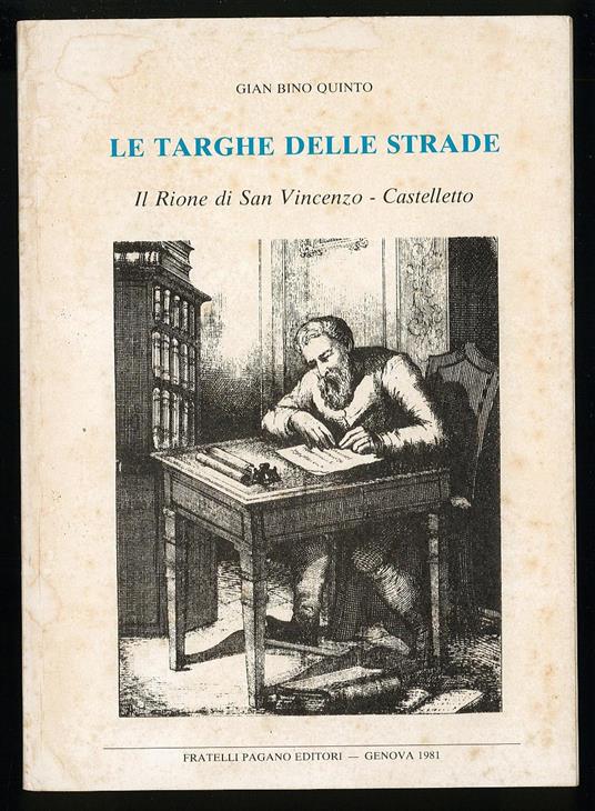 Le targhe delle strade il rione di San Vincenzo-Castelletto - copertina