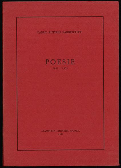 Poesie 1837-1950 - copertina